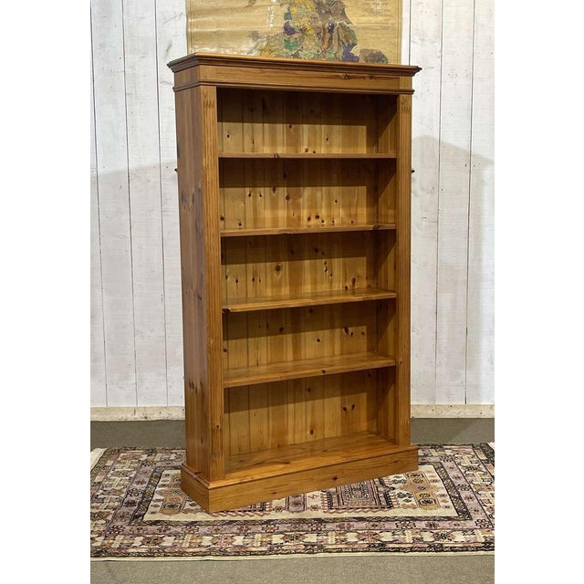 Brown English Fir Wood Shelf, 1990s For Sale - Image 8 of 10