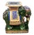 Pair Vintage Chinese Asian Glazed Terracotta Elephant Garden Stool Table Benches For Sale - Image 4 of 18