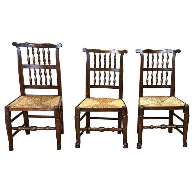 Wood Georgian Farmhouse Kitchen Dining Chairs, 1820s, Set of 10 For Sale - Image 7 of 13