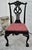 Chippendale Antique Carved Mahogany Chippendale Style Side Chair in Distressed Black Finish For Sale - Image 3 of 12