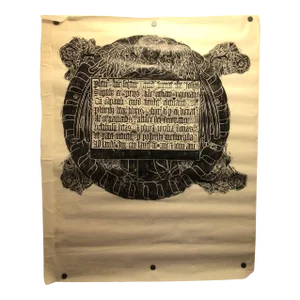 1967 St. Mary of Ashford Church Kent England Turtle Shaped Brass Rubbing