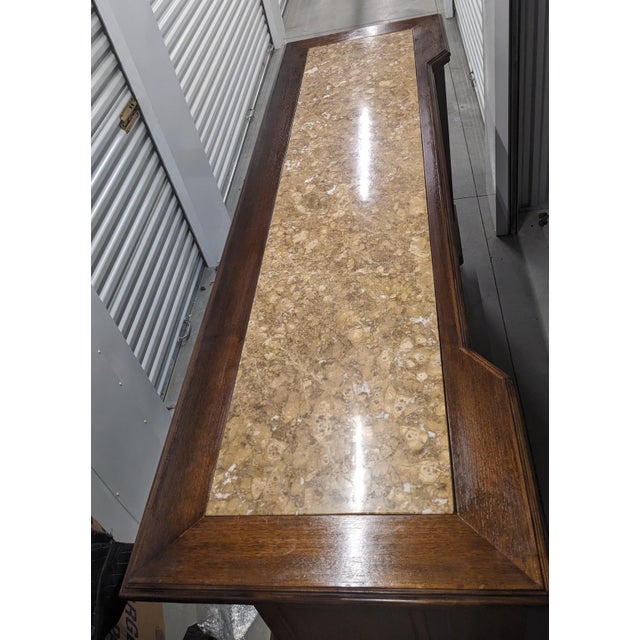 Beautiful detailed Custom Made Bar with Luxurious Mable top! A 19th Century French Renaissance Buffet was used to convert...