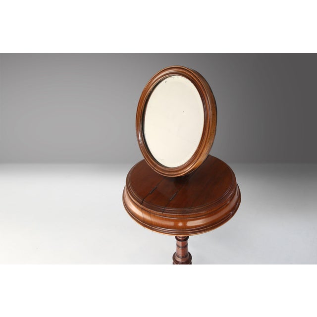 Romantic Make‑up Mirror with Side Storage, France, 1850s For Sale - Image 10 of 16