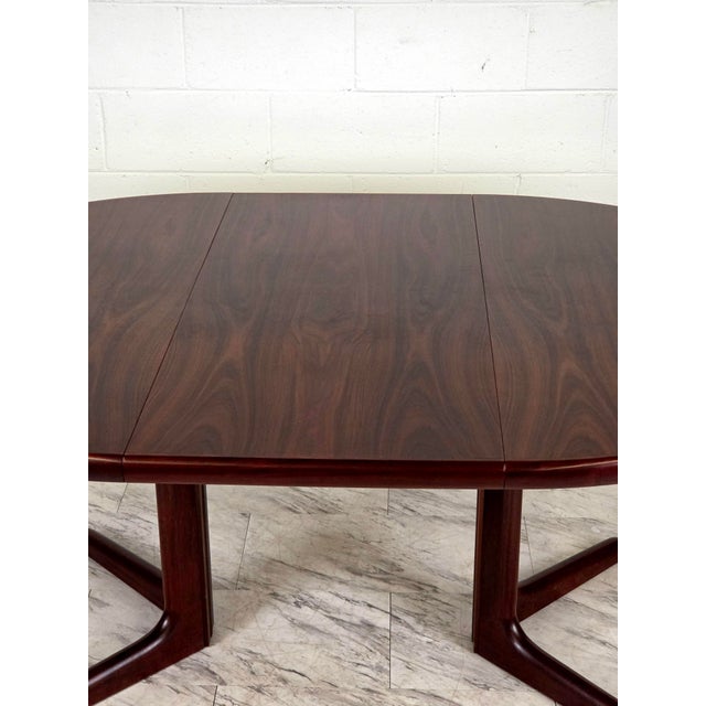 Late 20th Century Late 20th Century Danish Rosewood Dining Table Attributed to Skovby For Sale - Image 5 of 10