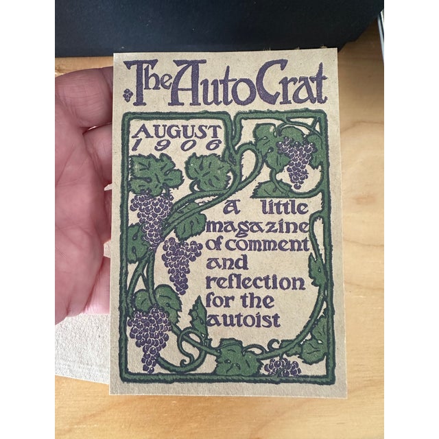 1900 - 1909 Antique Automobile Advertising Ephemera For Sale - Image 5 of 14