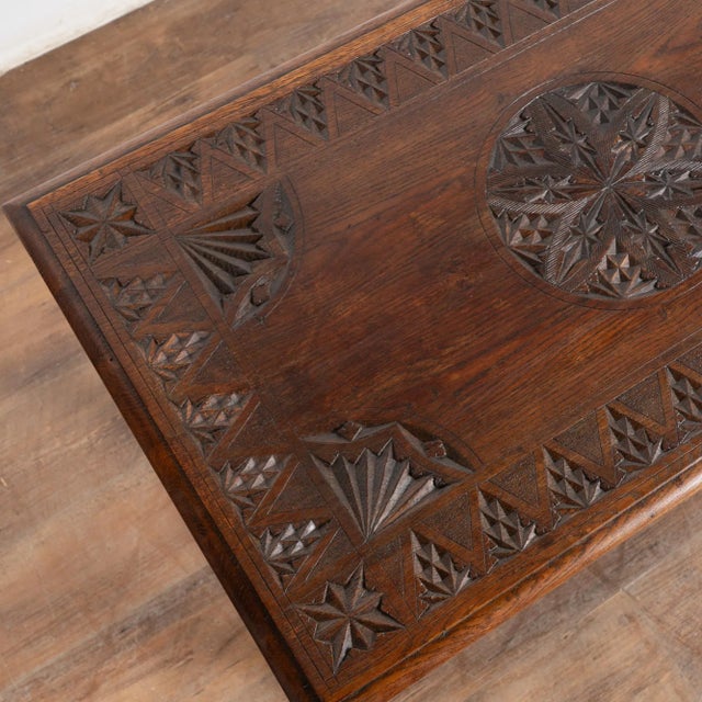 19th Century Carved French Oak Side Table For Sale - Image 4 of 13