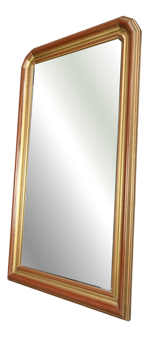 Large Vintage Gilded Wooden Mirror, 1980