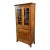American Oak Wood China Cabinet For Sale