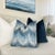 This blue and cream modern abstract zigzag pillow has it all, beauty, softness, and functionality. The alternative zigzag...
