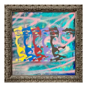 Chris Pegg, James Dean Smoking Cigarette Portrait Pop Art by British Urban Graffiti Artist, 2013