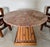 Kreiss "Duchess" Marble + Sculptural Wood Pedestal Card Table Game Table Dining For Sale - Image 17 of 18