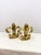 Add classic elegance to your bookshelf or desk with this pair of vintage brass fleur-de-lis bookends. Their mid-century...