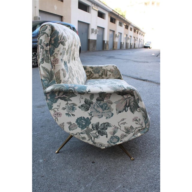 1950s Living Room Set Sofa with Armchairs by Isa Bergamo for Isa Aldo Morbelli, 1950s, Set of 3 For Sale - Image 5 of 18