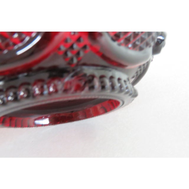 Avon Cape Cod Collection Ruby Red Small Desert Fruit Bowls Set of Seven 4330b For Sale - Image 11 of 12