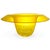 Yellow Yellow Art Glass Bowl with Flower Frog Insert from Studio Åhus, Sweden, 2008 For Sale - Image 8 of 9