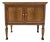 Antique Quarter-Sawn Tiger Oak Two-Door Server With Turned Legs and Classical Detailing For Sale
