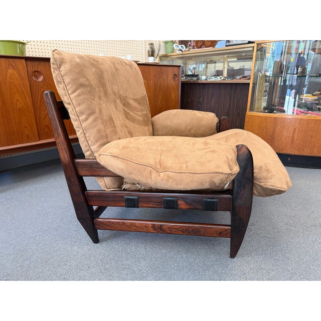 Mid-Century Modern Brazilian Jacaranda Wood Easy Chair Designed by Jean Gillon C1960s For Sale - Image 3 of 14