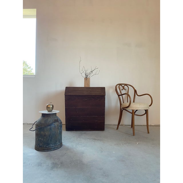 Rusty Milk Pail Drink Table With Marble Top For Sale - Image 10 of 17