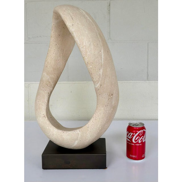 2020s Revelation Modern Travertine New Twist Sculpture For Sale - Image 5 of 5