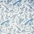 Sample - Schumacher Campagne Fabric in Bleu & Gris For Sale