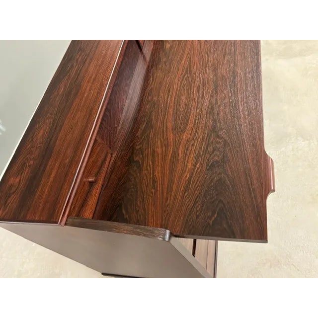 1960s Mid 20th Century Riis Antonsen Danish Modern Rosewood Secretary Desk For Sale - Image 5 of 9