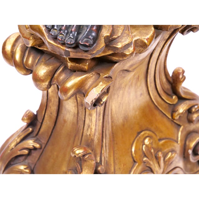 Italian Venetian-Style Blackamoor Torchiere Floor Lamp, Circa 1940's For Sale - Image 13 of 15