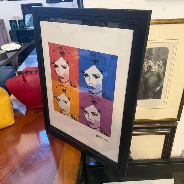 Andy Warhol 21st Century Andy Warhol Pop Art Framed Debbie Harry 22/200 Lithography For Sale - Image 4 of 10