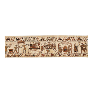 Bayeux - Norman Feast Loom Woven Tapestry - 43 X 165 Cm (1'5" X 5'5") - Requires Rod Size 4