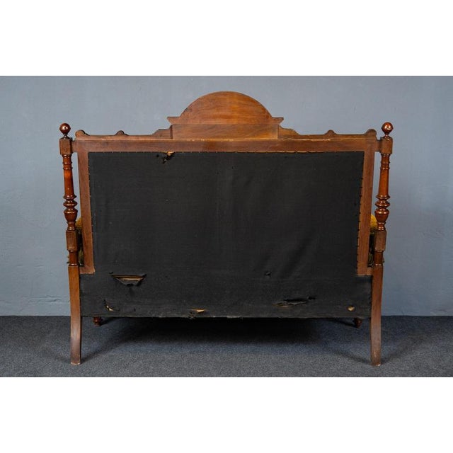 Wood Gründerzeit Sofa and Armchairs, Late 19th Century, Set of 3 For Sale - Image 7 of 18