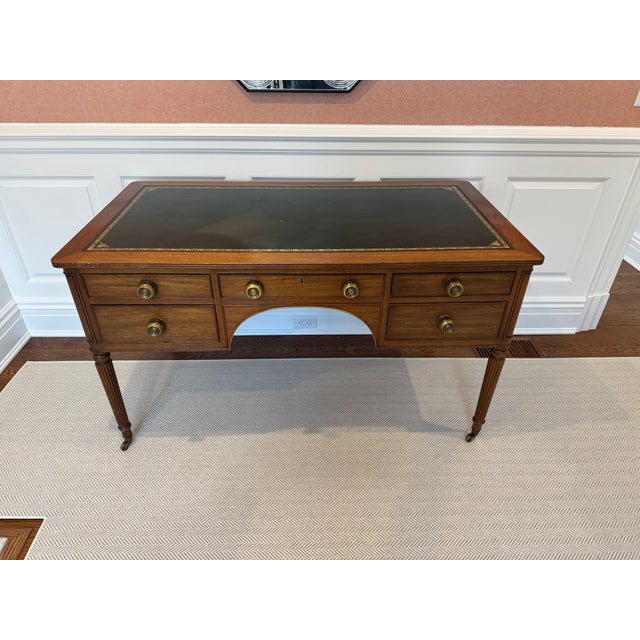 Kittinger Mid 20th Century English Neoclassical Sheraton Style Desk by Kittinger Desk For Sale - Image 4 of 18