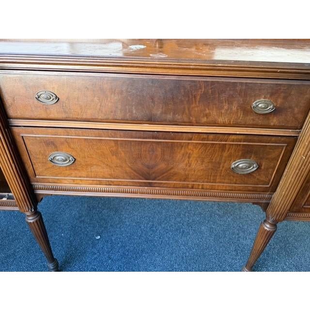 Vintage 1930s Federal Revival Mahogany Buffet Sideboard For Sale - Image 17 of 17