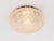 Glashütte Limburg 1960s Helena Tynell Glashutte Limburg Flush Mount Amber Bubble Glass For Sale - Image 4 of 10