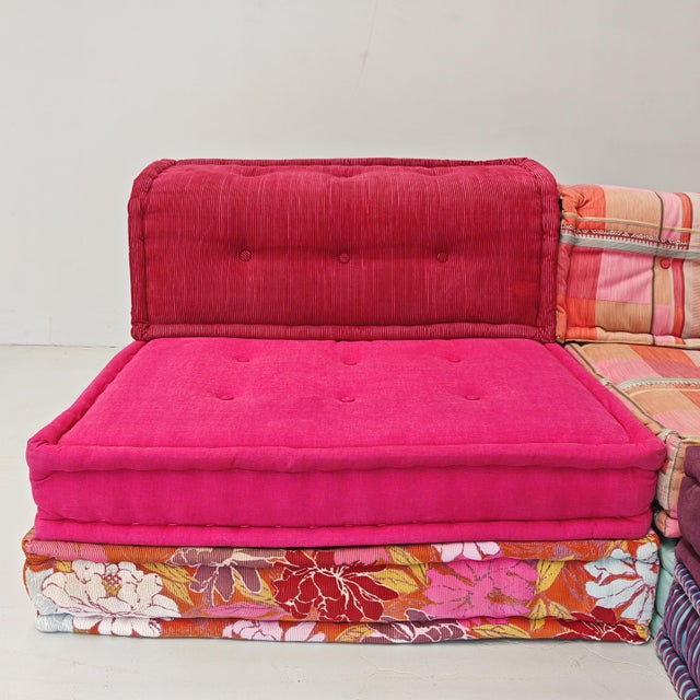 Modern Mah Jong Red Four-Seater Modular Sofa by Missoni, H. Hopfer for Roche Bobois, 1990s, Set of 4 For Sale - Image 3 of 18