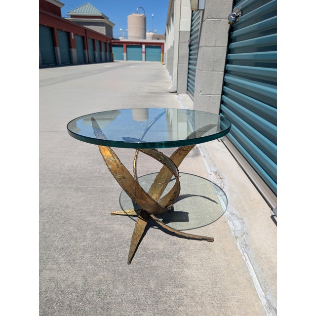 Mid Century Torch Cut Sculptural Brutalist Side Table by Silas Seandel, C1970 For Sale - Image 10 of 10