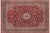 Red Shabby Chic Isphan Pak-Persian Red/Blue Wool&Silk Rug - 10'0'' X 13'9'' For Sale - Image 8 of 8