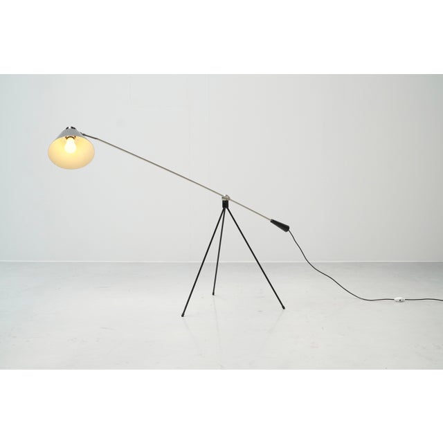 Vintage Magneto Floor Lamp by Henk Fillekes for Artiforte, the Netherlands, 1950s For Sale - Image 6 of 13
