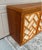 Brown Vintage Credenza Chinese Chippendale Over Grasscloth For Sale - Image 8 of 11