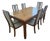 Vintage 1970s Chinoiserie Dining Set With Century Chin Hua Extension Table and 6 Chairs For Sale