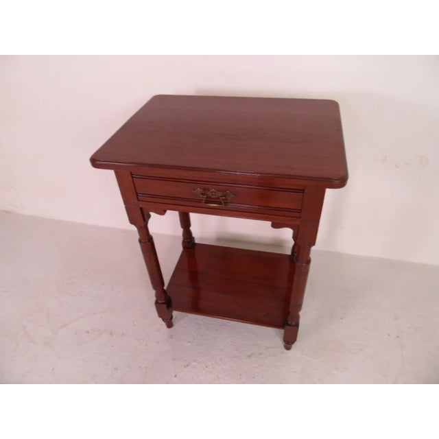 Art Nouveau Mahogany Side Table, 1890s For Sale - Image 11 of 11