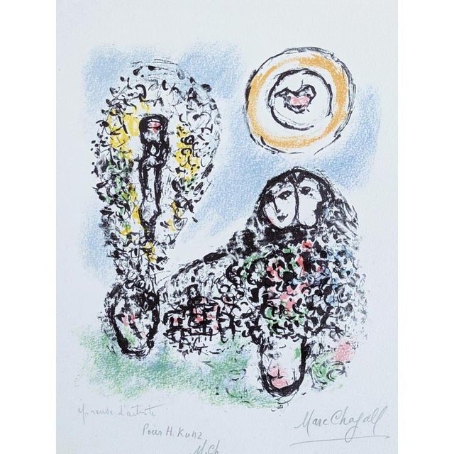 Marc Chagall, Putting It Into Words, 1969, Lithograph on Paper For Sale - Image 6 of 6