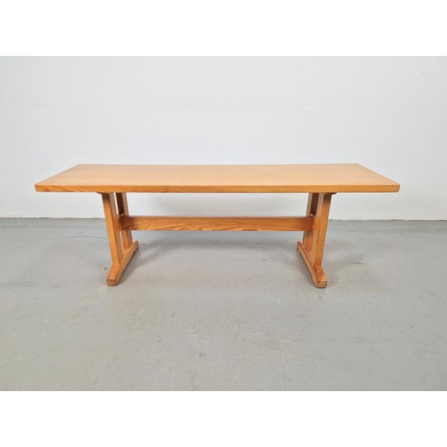 Scandinavian Modern Pine Bench, 1960s For Sale - Image 6 of 6