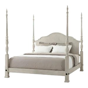 Limestone' Painted Four Poster King Size Bed