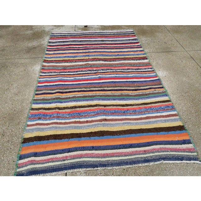 Mid 20th Century Galerie Shabab Collection Mid-20th Century Persian Flatweave Kilim Rug For Sale - Image 5 of 10