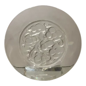 Lalique French Crystal Marienthal 9” Plate