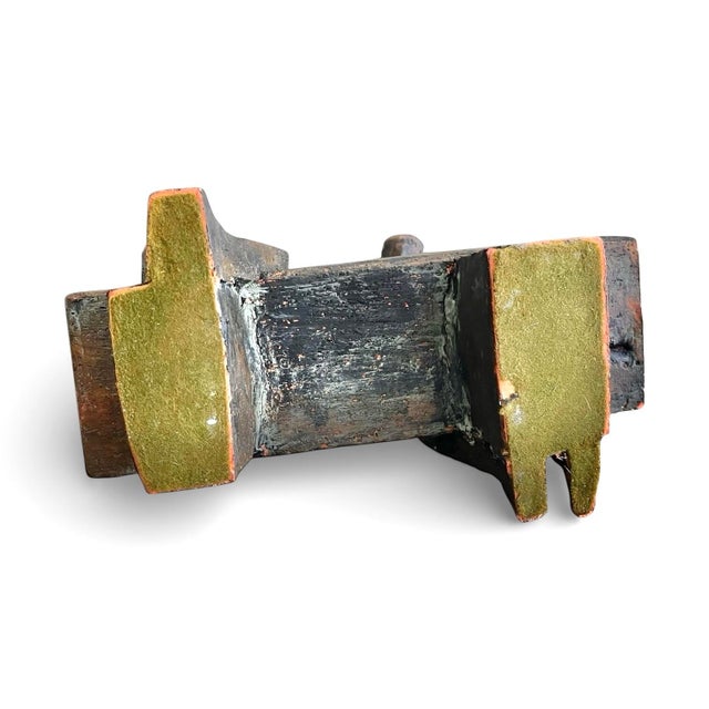 Sculpture Materials Vintage Figural Terracotta Sculpture of Two Seated Figures For Sale - Image 7 of 10