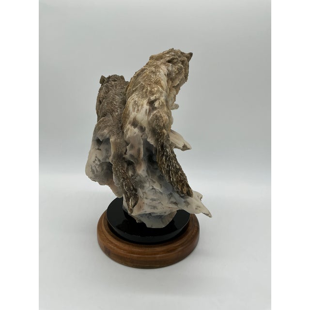 Joe Zslockbower “Winter Run” Wolf Sculpture – Signed Limited Edition 590/4000 For Sale - Image 17 of 17