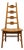 Unique Furniture Solid Oak Southwestern Mediterranean Ladderback Dining Side Chair 5530 – American Fiesta Finish For Sale