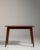 1960-1969 France Rich Walnut Brown Tapered-Leg Walnut Console For Sale - Image 4 of 11
