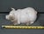 1970s Vintage Large Glazed Sleeping Pig Pottery Figurine, White, 12” For Sale - Image 5 of 7