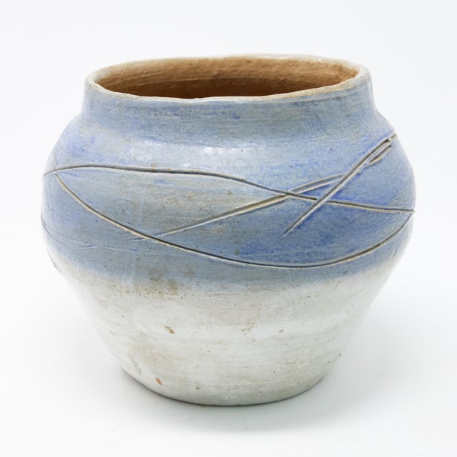 Sculpture Materials Hand-Thrown Clay Planter For Sale - Image 7 of 12